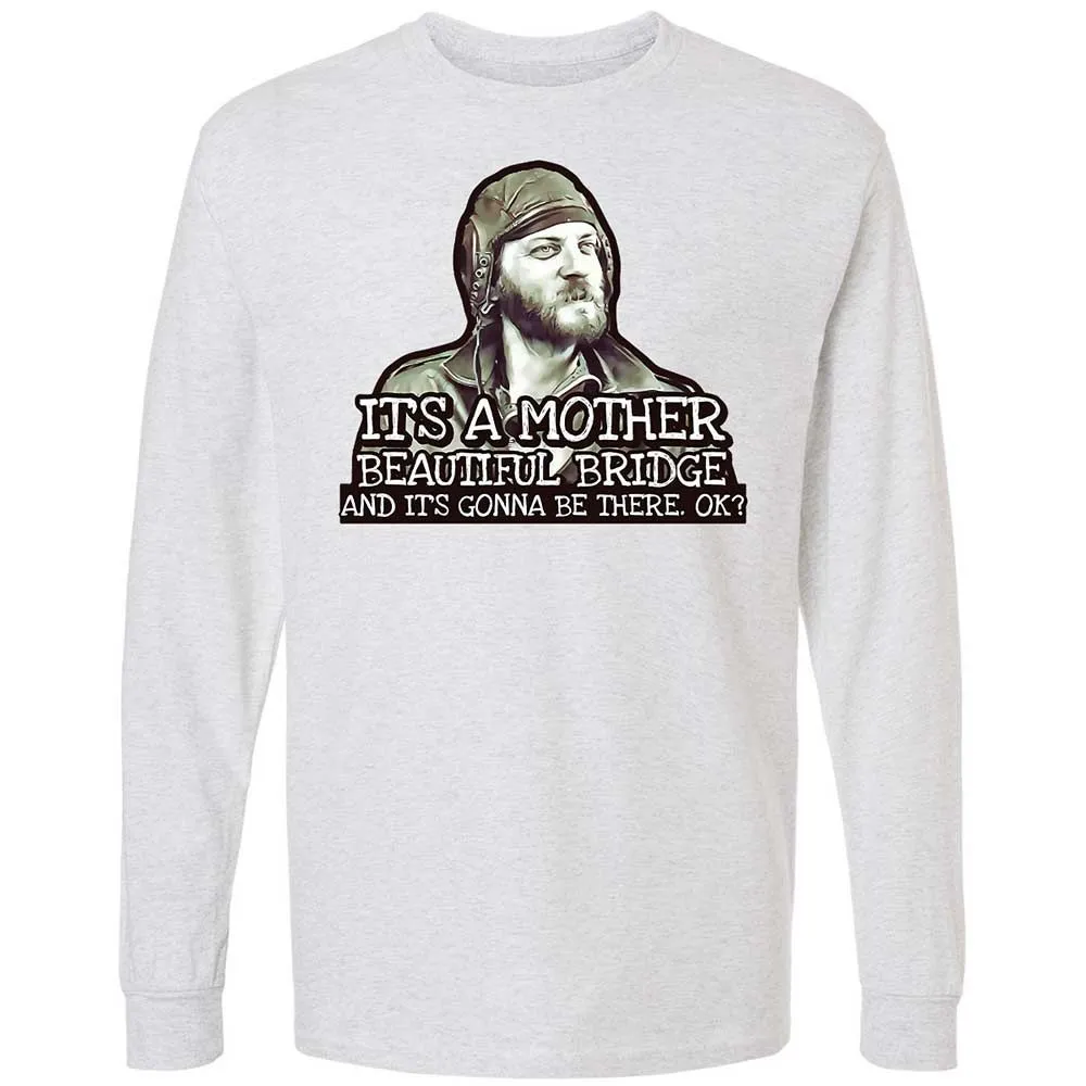 Long Sleeve T-Shirt - LUVKTDNF - Ash - 2