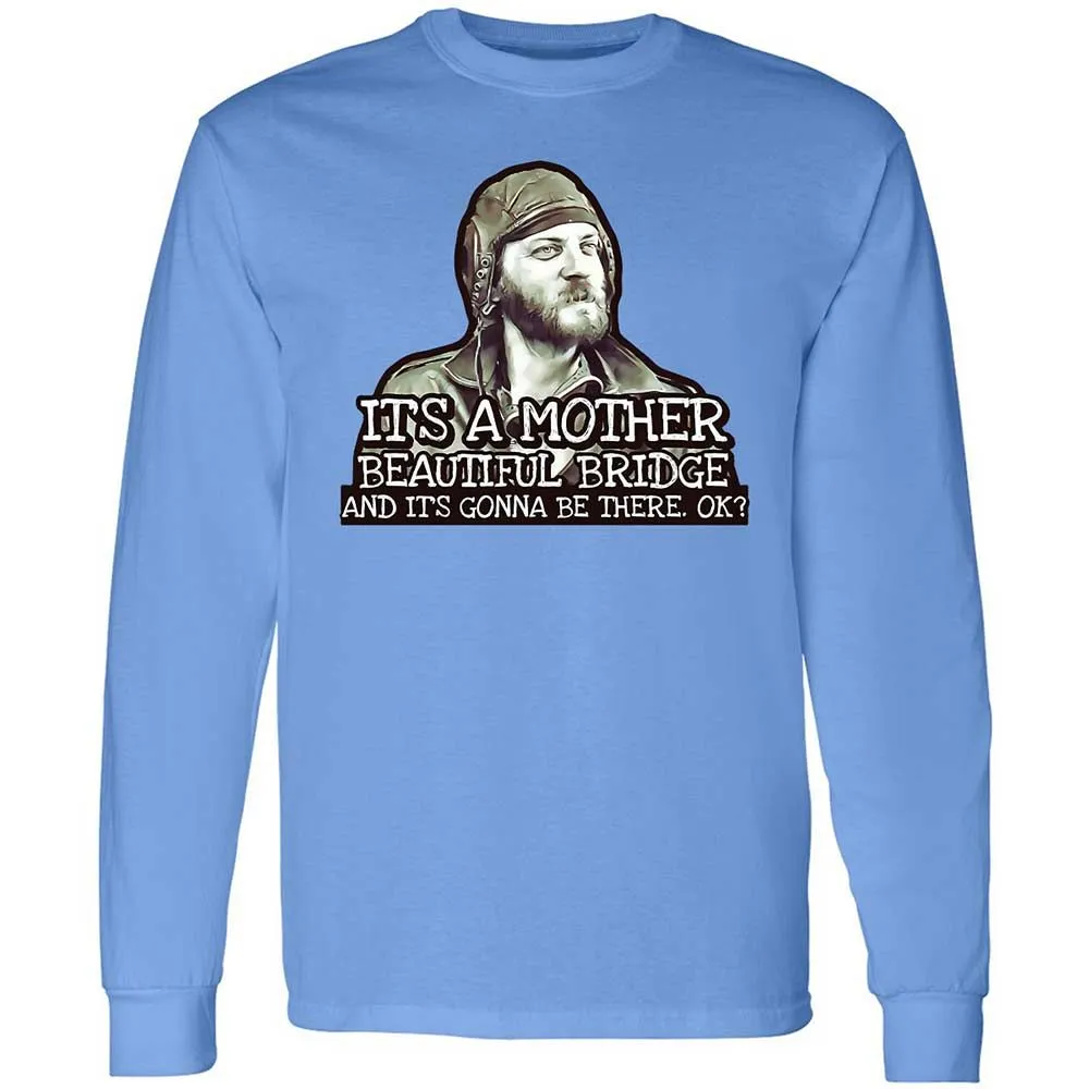 Long Sleeve T-Shirt - LUVKTDNF - Carolina Blue - 5
