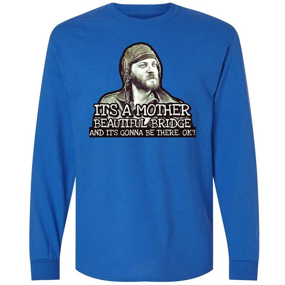 Long Sleeve T-Shirt - LUVKTDNF - Royal - 7