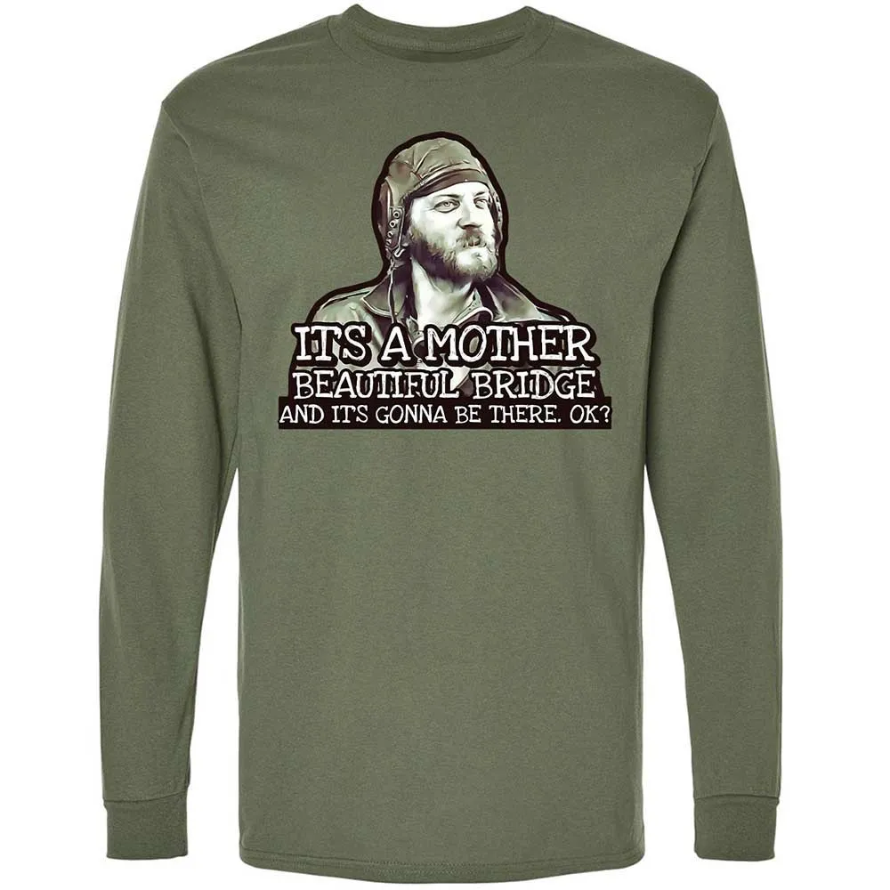 Long Sleeve T-Shirt - LUVKTDNF - Military Green - 19