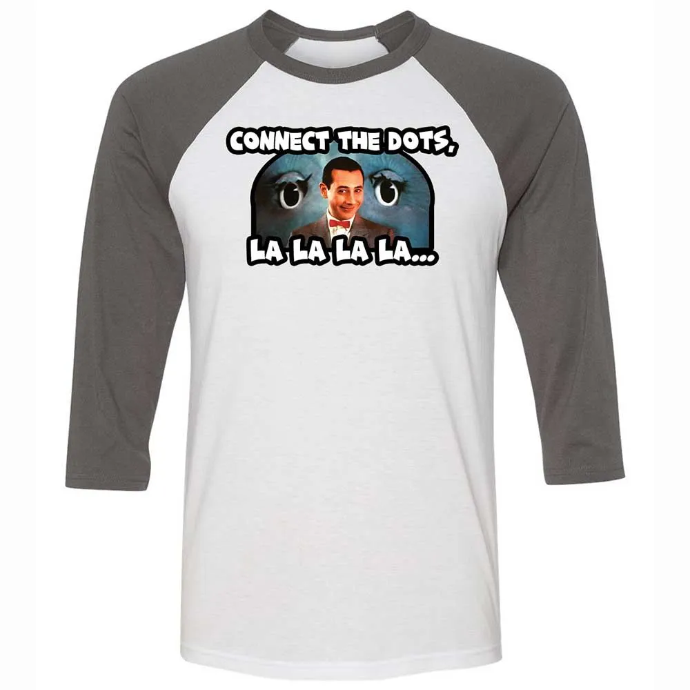 Unisex 3/4 Baseball Tee - L6859H1L - White/Asphalt - 2