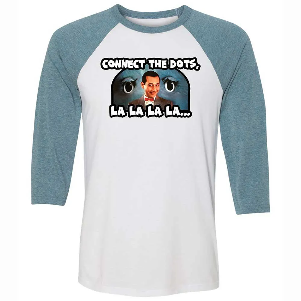 Unisex 3/4 Baseball Tee - L6859H1L - White/Denim - 3