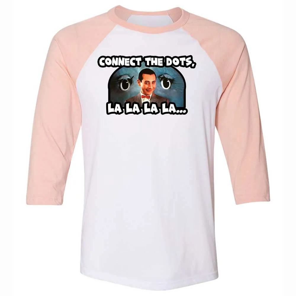 Unisex 3/4 Baseball Tee - L6859H1L - White/Heather Peach - 5