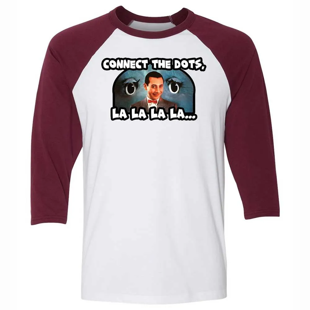 Unisex 3/4 Baseball Tee - L6859H1L - White/Maroon - 7