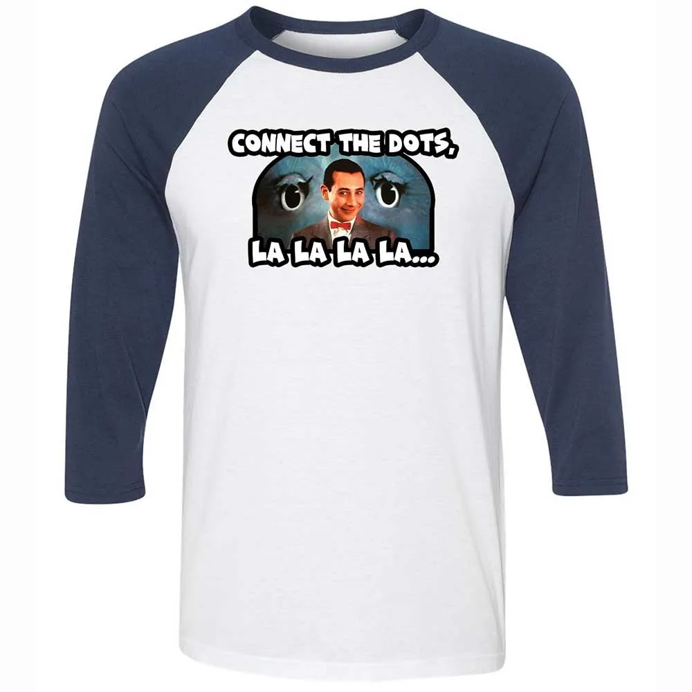 Unisex 3/4 Baseball Tee - L6859H1L - White/Navy - 8