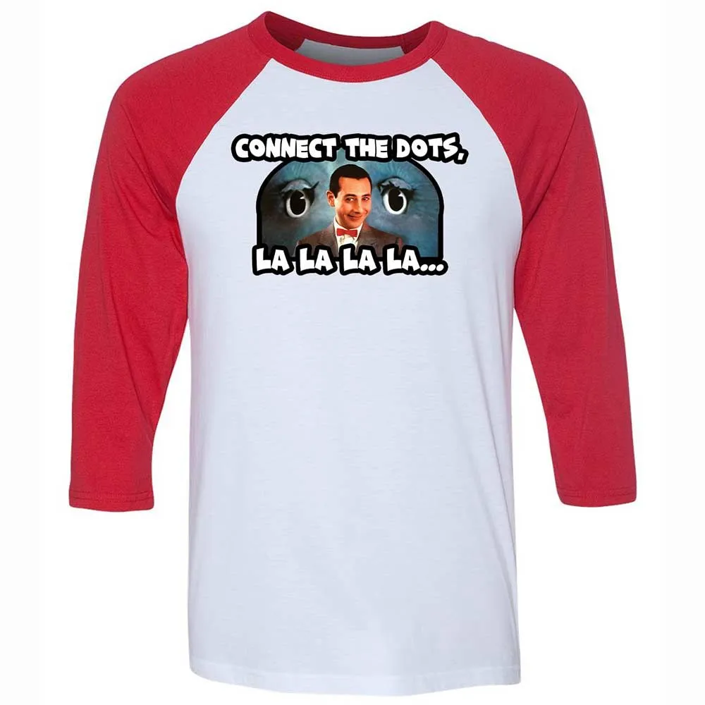 Unisex 3/4 Baseball Tee - L6859H1L - White/Red - 9