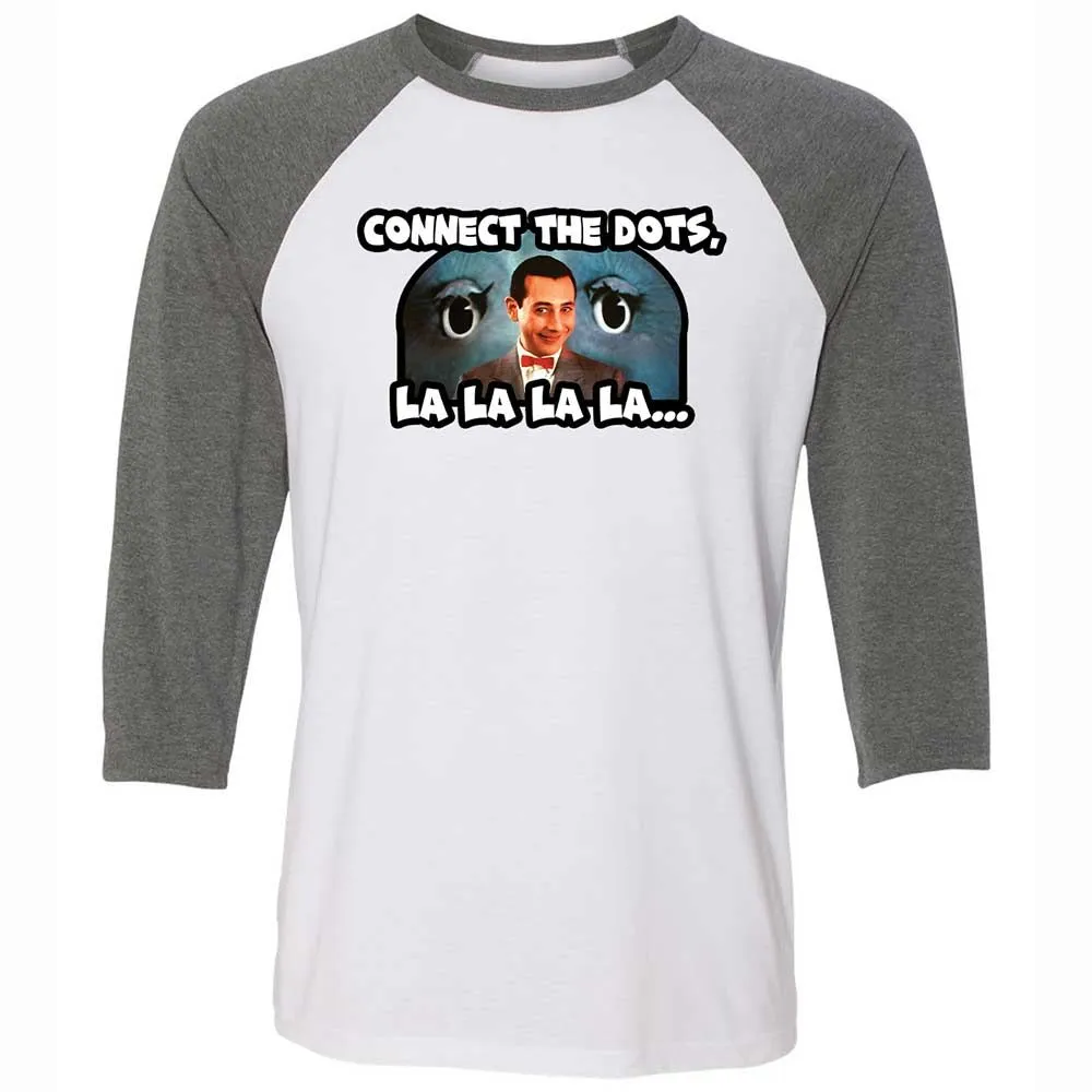 Unisex 3/4 Baseball Tee - L6859H1L - White/Deep Heather - 11