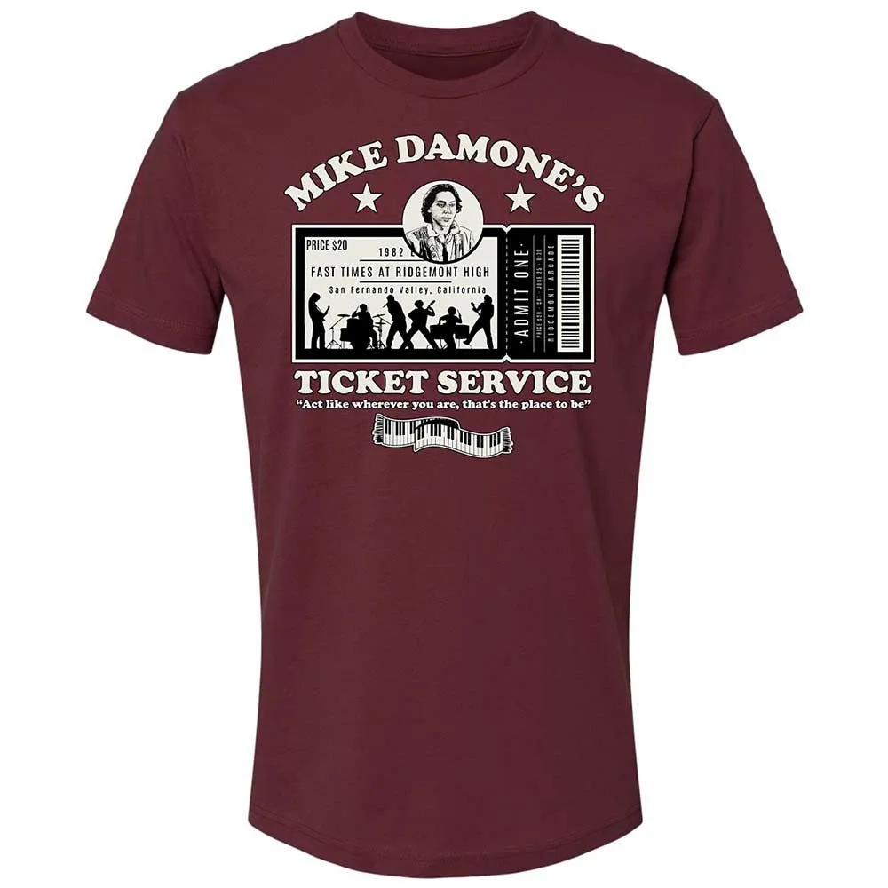 Damone's Ticket Service - Maroon - 10