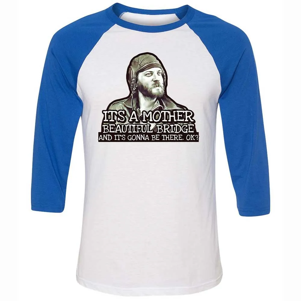 Unisex 3/4 Baseball Tee - SRFJ7BCQ - White/True Royal - 10