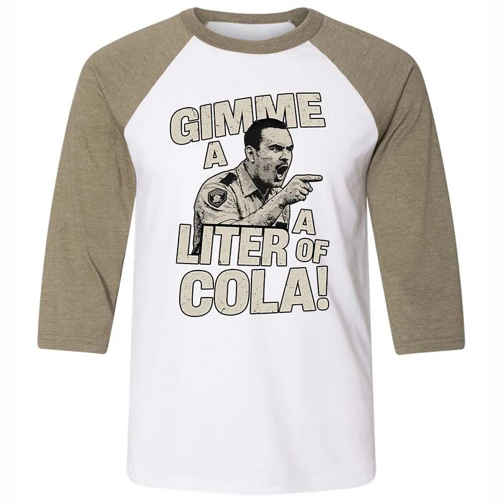 Unisex 3/4 Baseball Tee - WLY8JJU1 - White/Heather Olive - 4