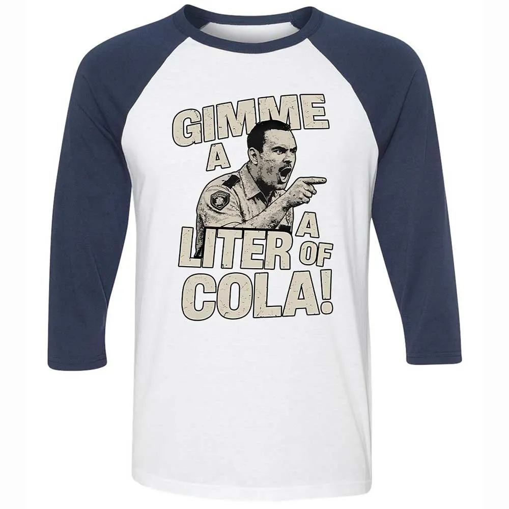 Unisex 3/4 Baseball Tee - WLY8JJU1 - White/Navy - 8