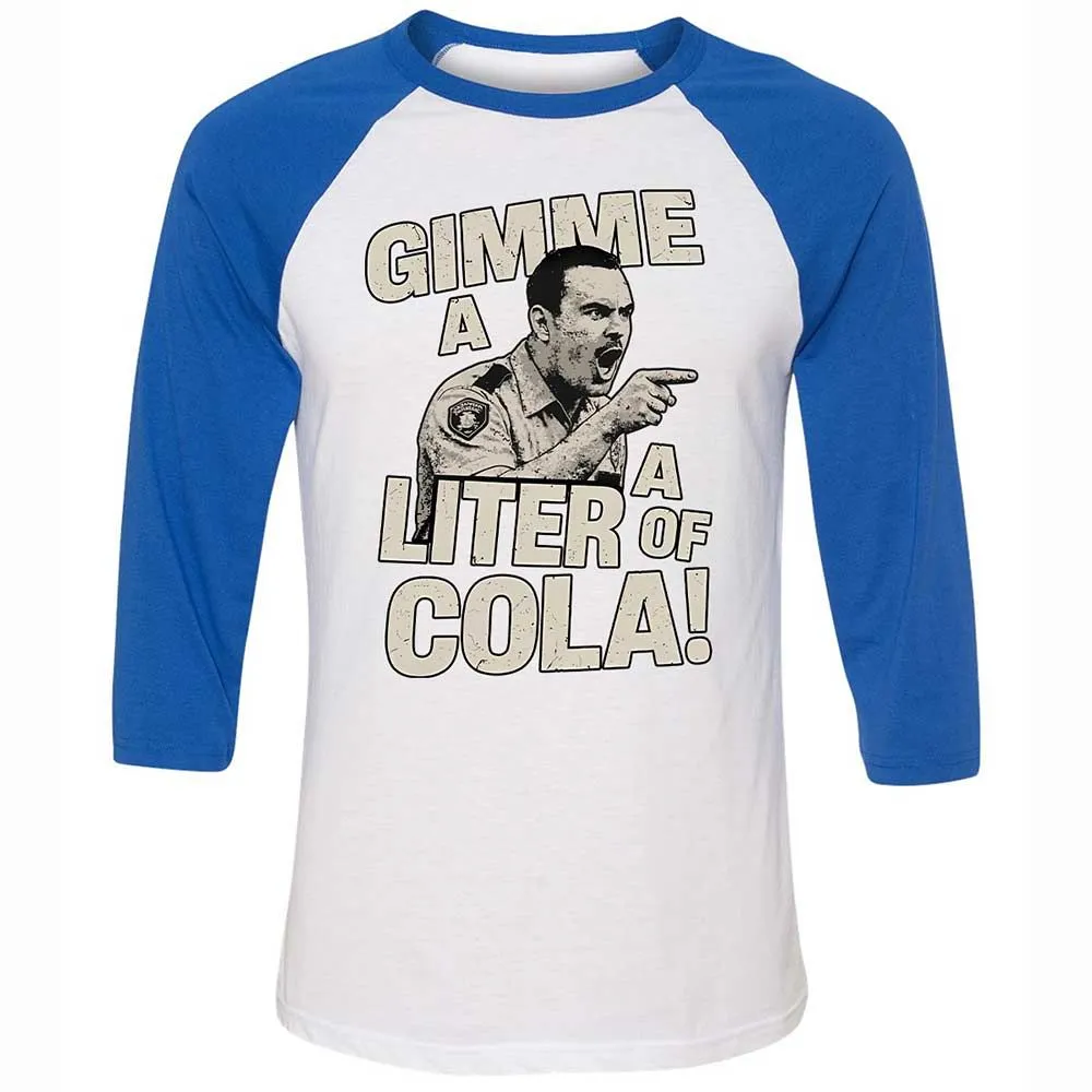 Unisex 3/4 Baseball Tee - WLY8JJU1 - White/True Royal - 10