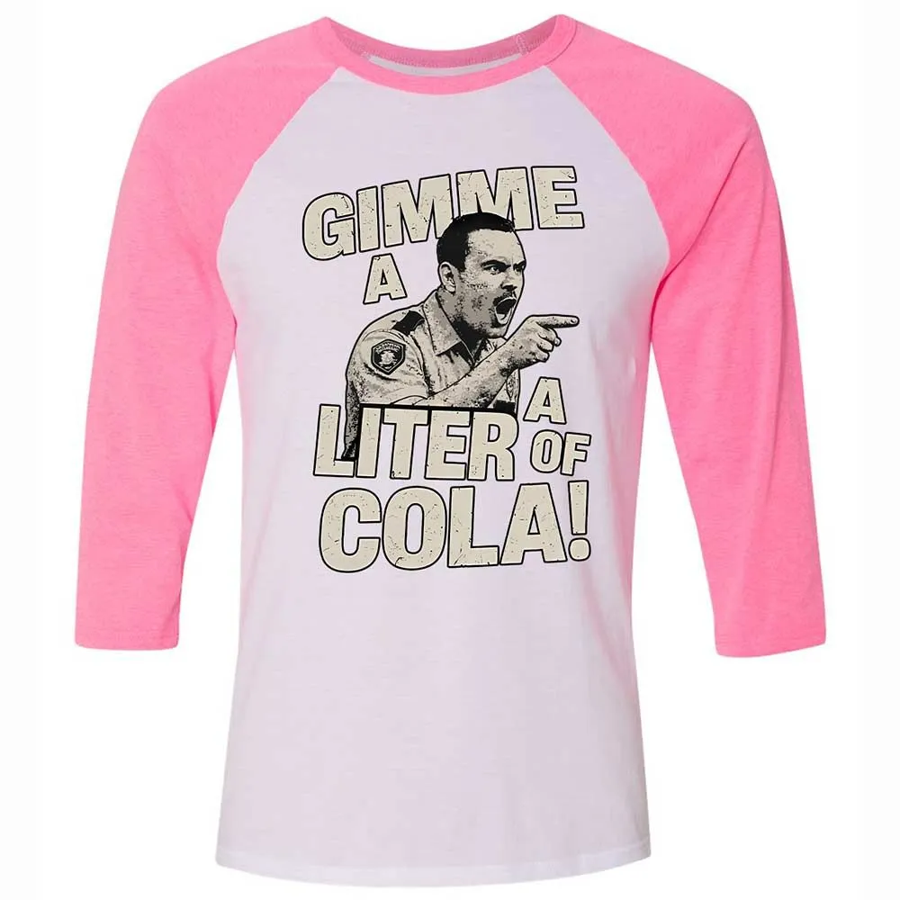 Unisex 3/4 Baseball Tee - WLY8JJU1 - White/Neon Pink - 12