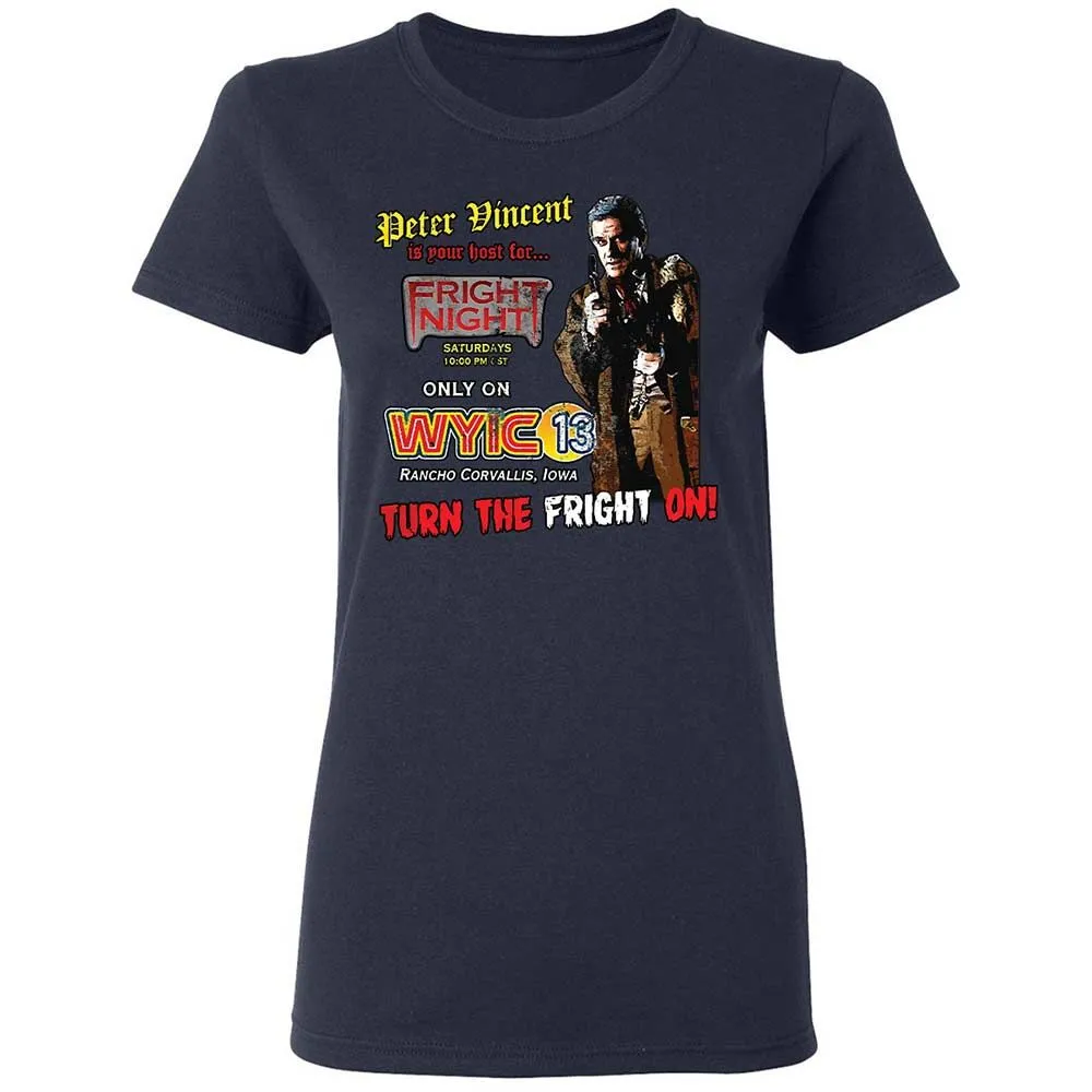 Peter Vincent Fright horror night cult - Navy - 2