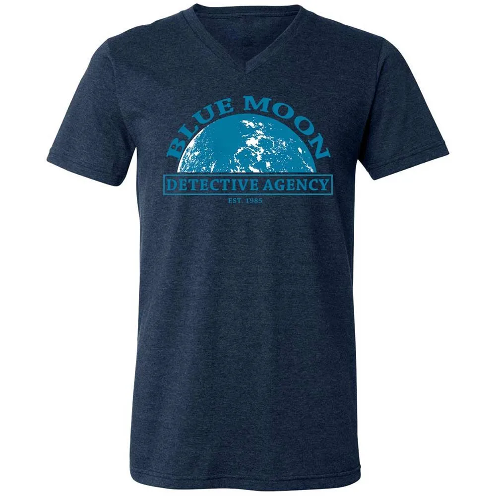 Unisex V-Neck T-Shirt - JHYTSBLG - Heather Navy - 13
