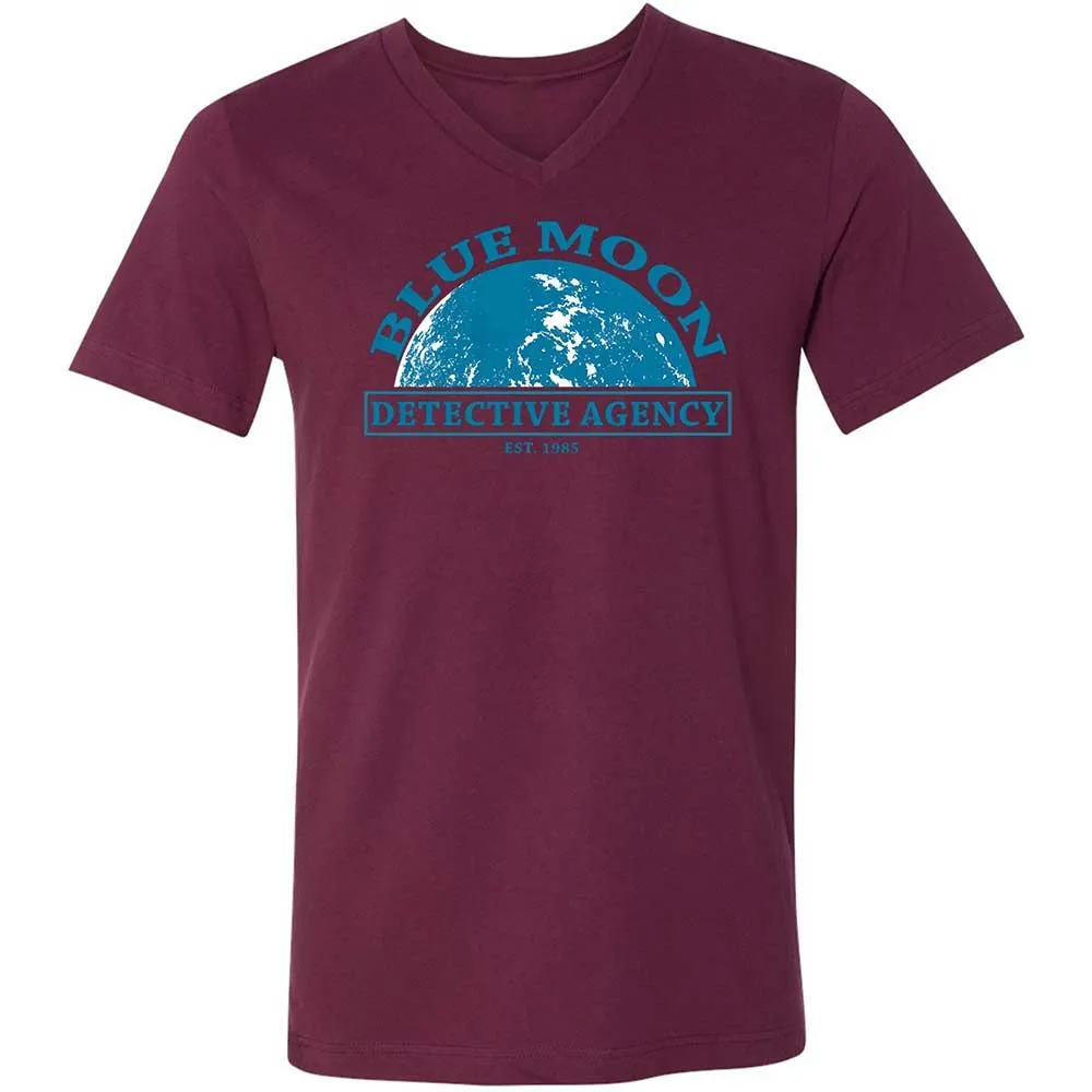 Unisex V-Neck T-Shirt - JHYTSBLG - Maroon - 14