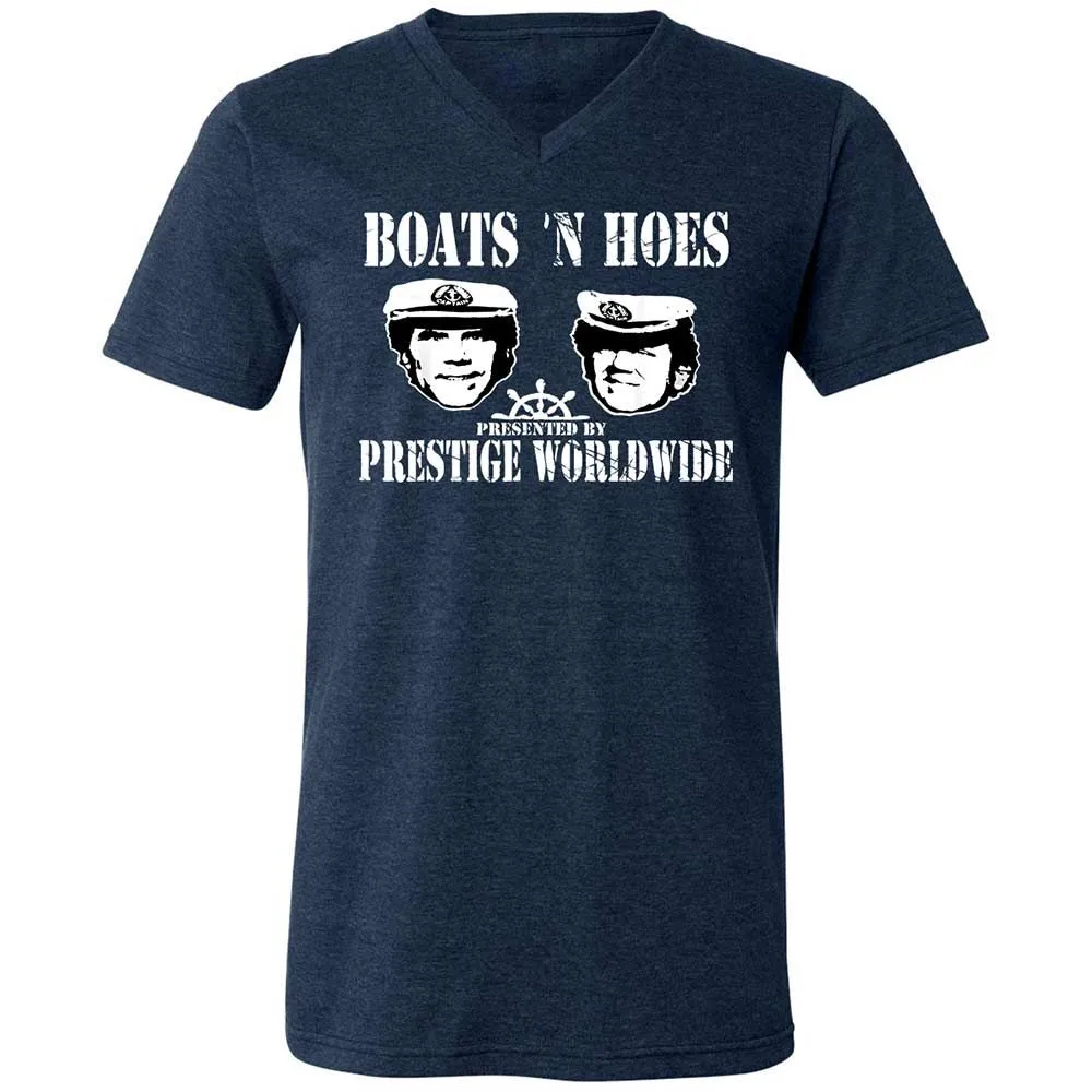 Unisex V-Neck T-Shirt - Y593G29A - Heather Navy - 3