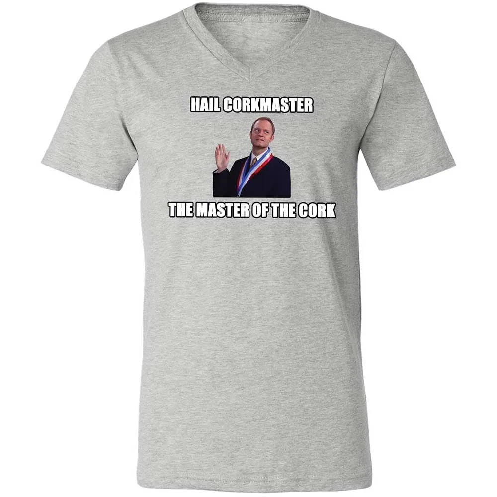 Unisex V-Neck T-Shirt - A7Z6TQ7C - Athletic Heather - 2
