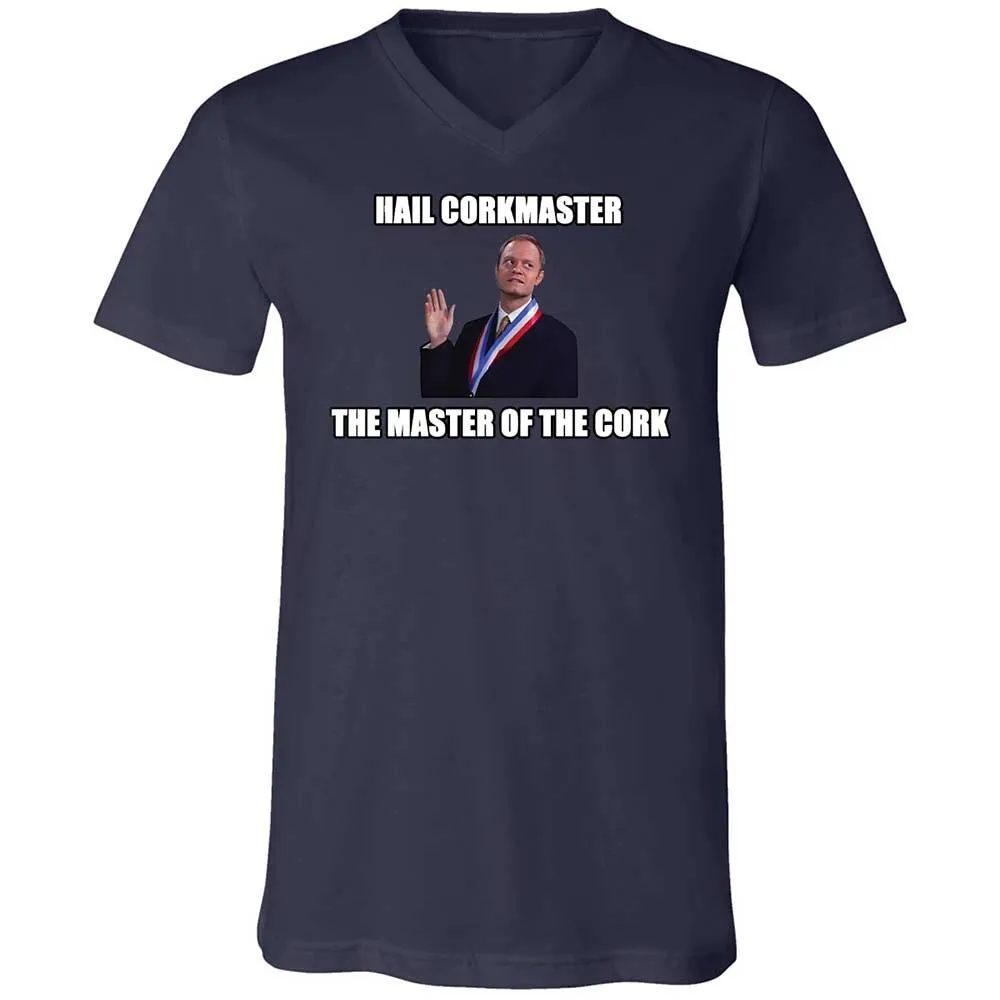 Unisex V-Neck T-Shirt - A7Z6TQ7C - Navy - 12