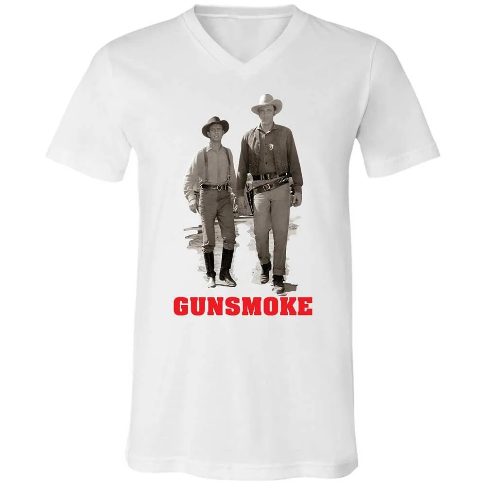 Unisex V-Neck T-Shirt - J6JGGQX9 - White - 16