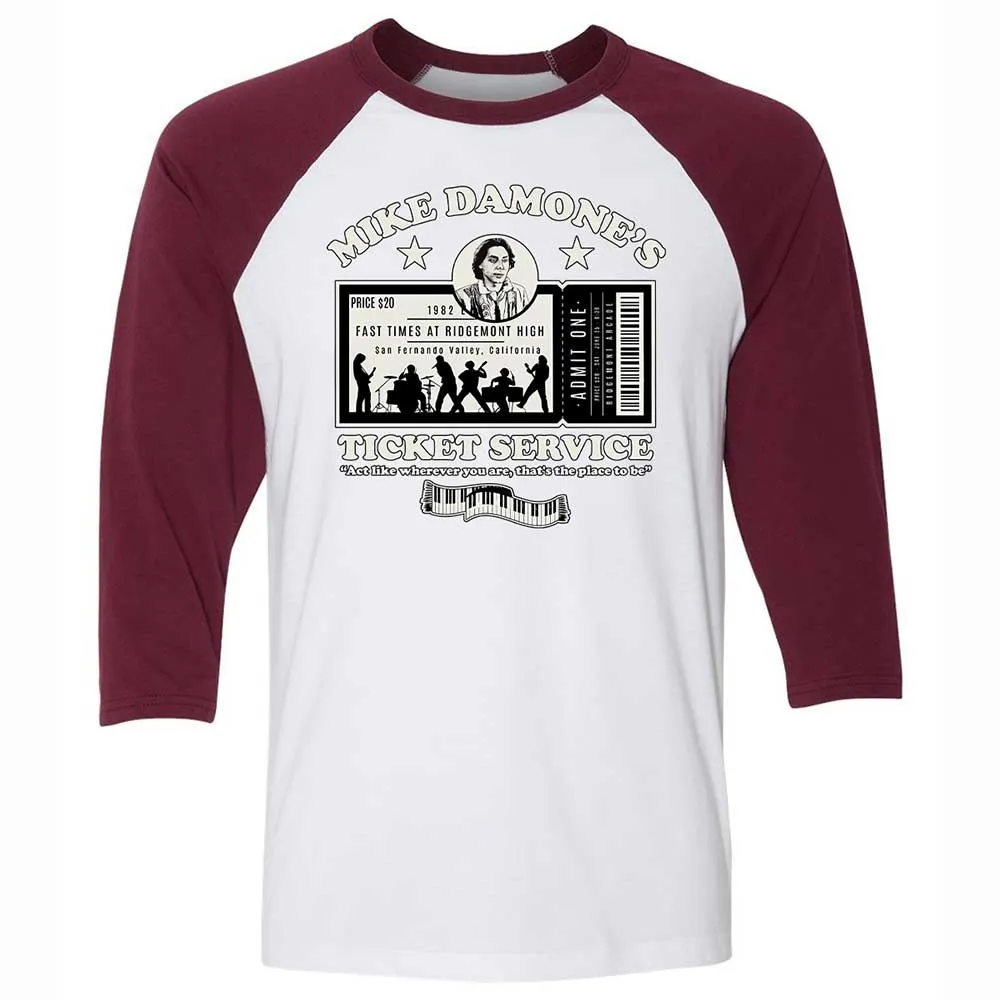 Damone's Ticket Service - White/Maroon - 7
