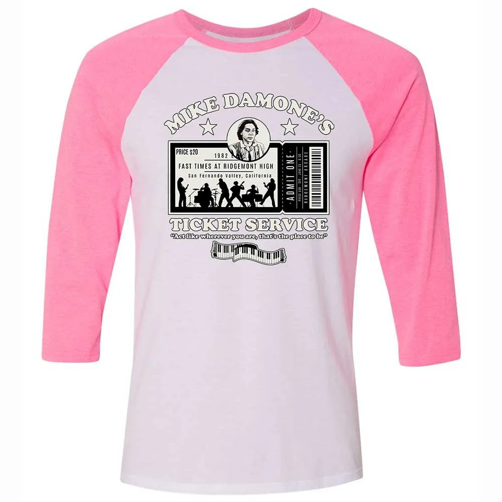 Damone's Ticket Service - White/Neon Pink - 12
