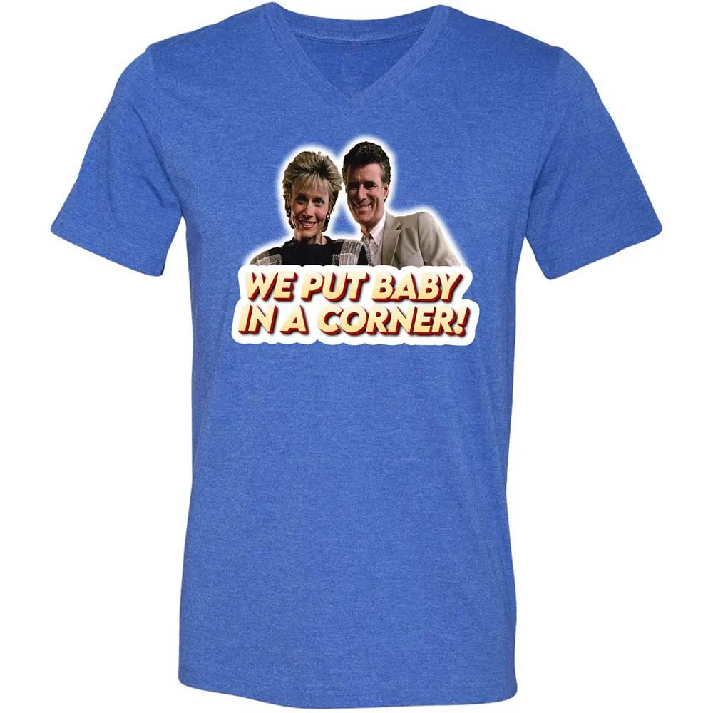 Unisex V-Neck T-Shirt - XS3JF3F2 - Heather True Royal - 5