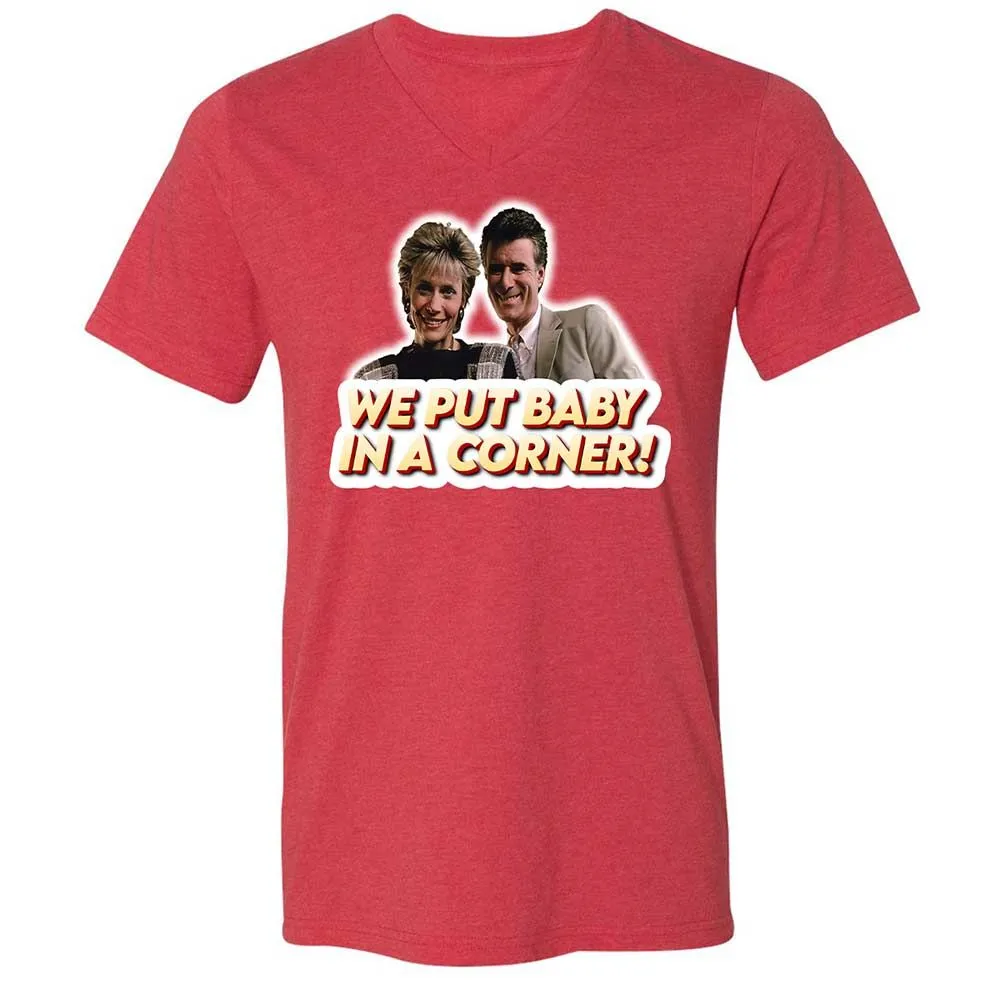 Unisex V-Neck T-Shirt - XS3JF3F2 - Heather Red - 7