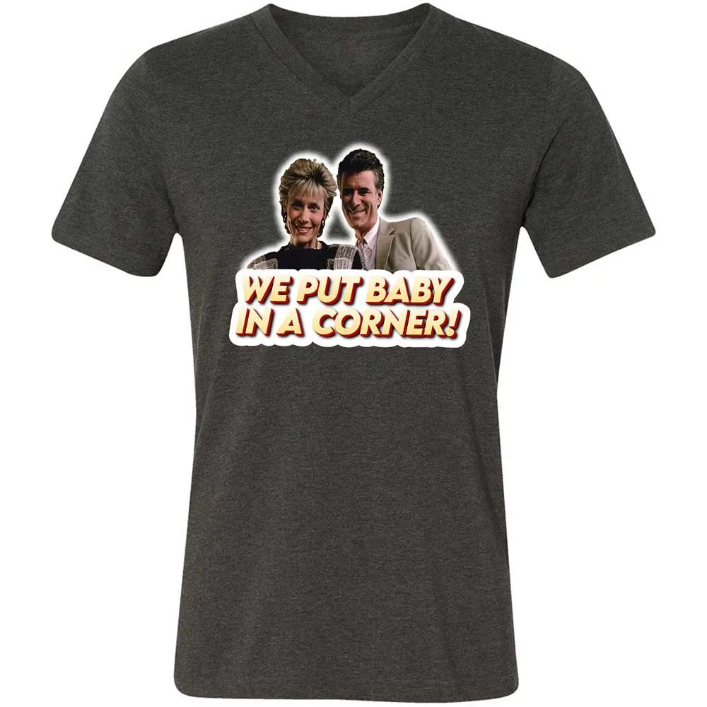 Unisex V-Neck T-Shirt - XS3JF3F2 - Dark Grey Heather - 9