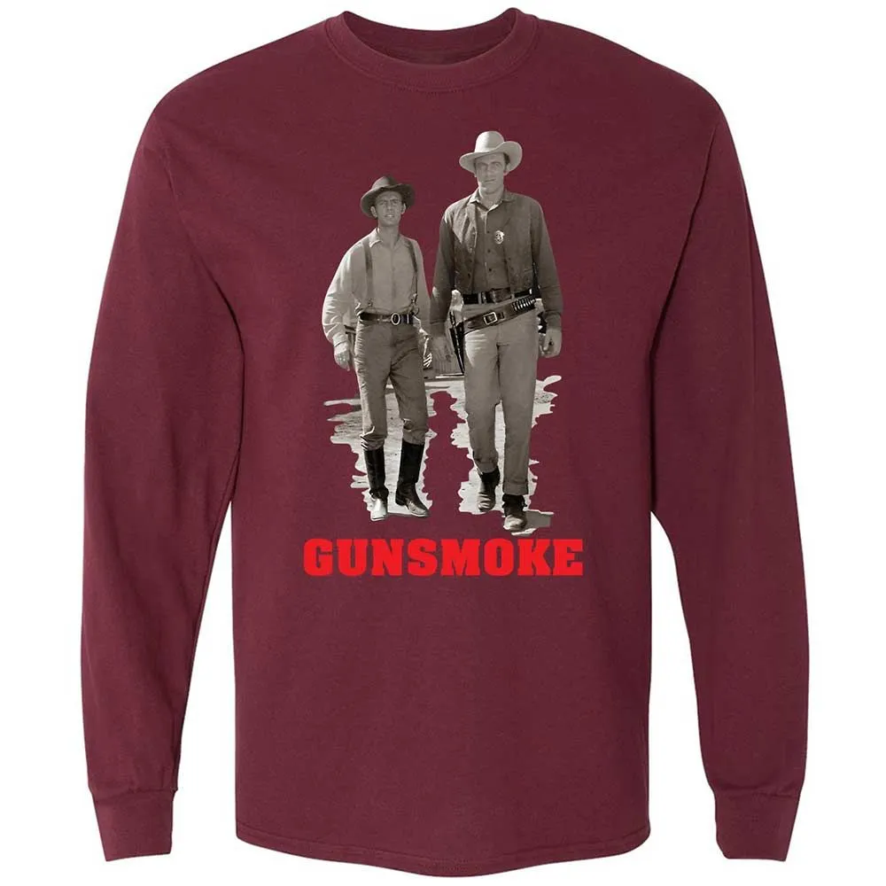 Long Sleeve T-Shirt - JBYFY8SX - Maroon - 6