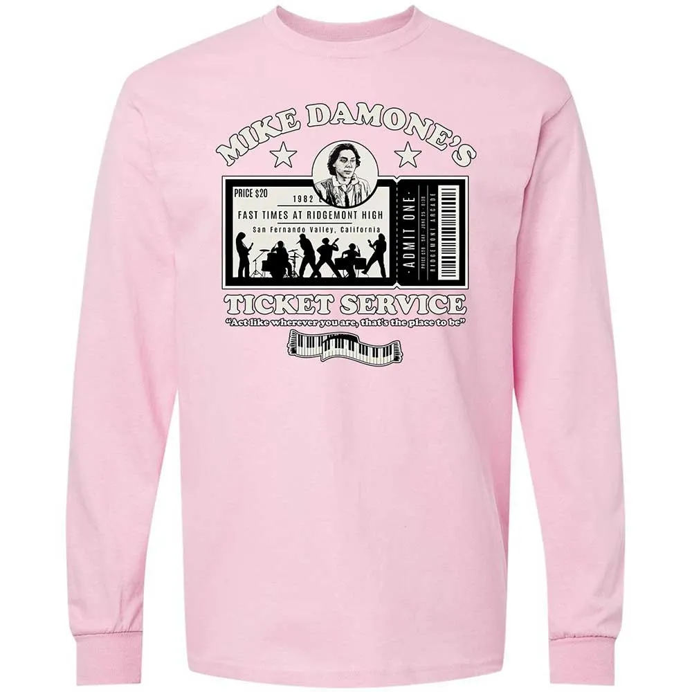 Damone's Ticket Service - Light Pink - 16