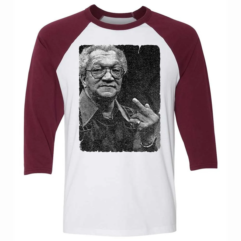 Unisex 3/4 Baseball Tee - DXFUH3DL - White/Maroon - 7