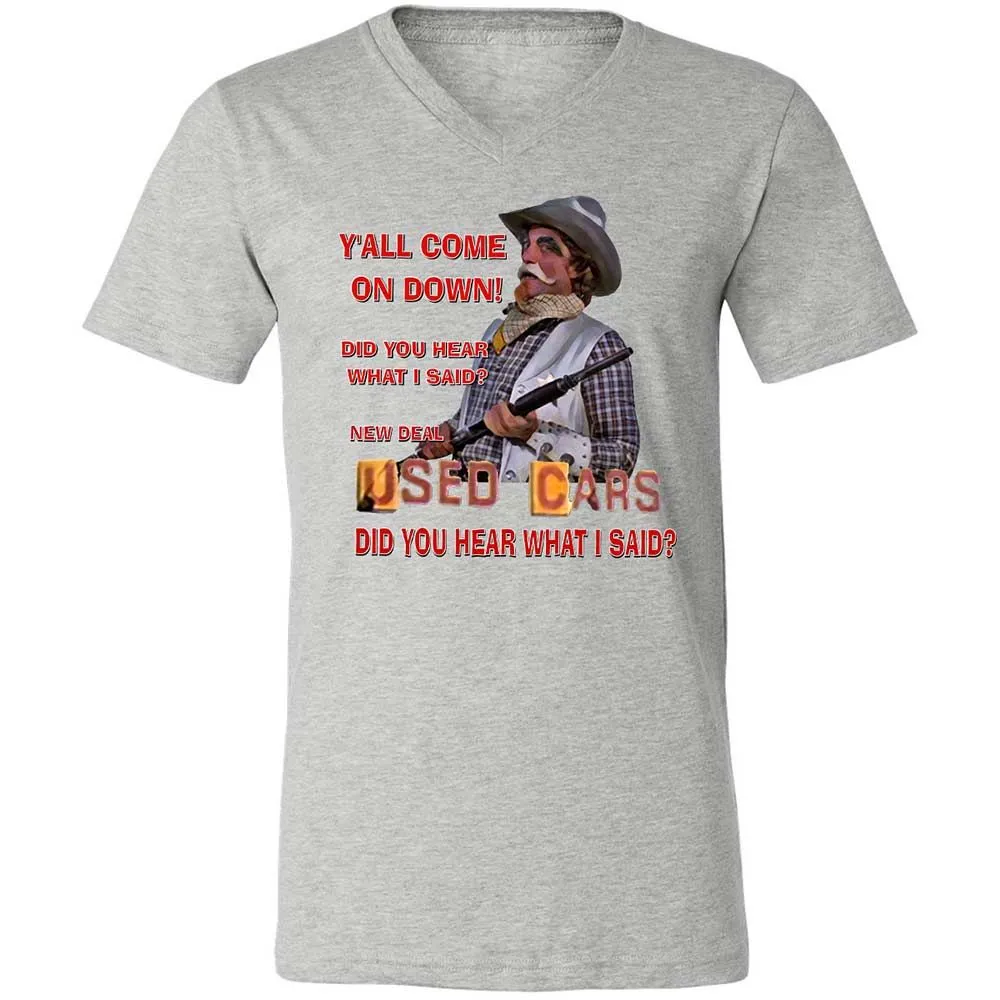 Unisex V-Neck T-Shirt - SNPJWA1Q - Athletic Heather - 2
