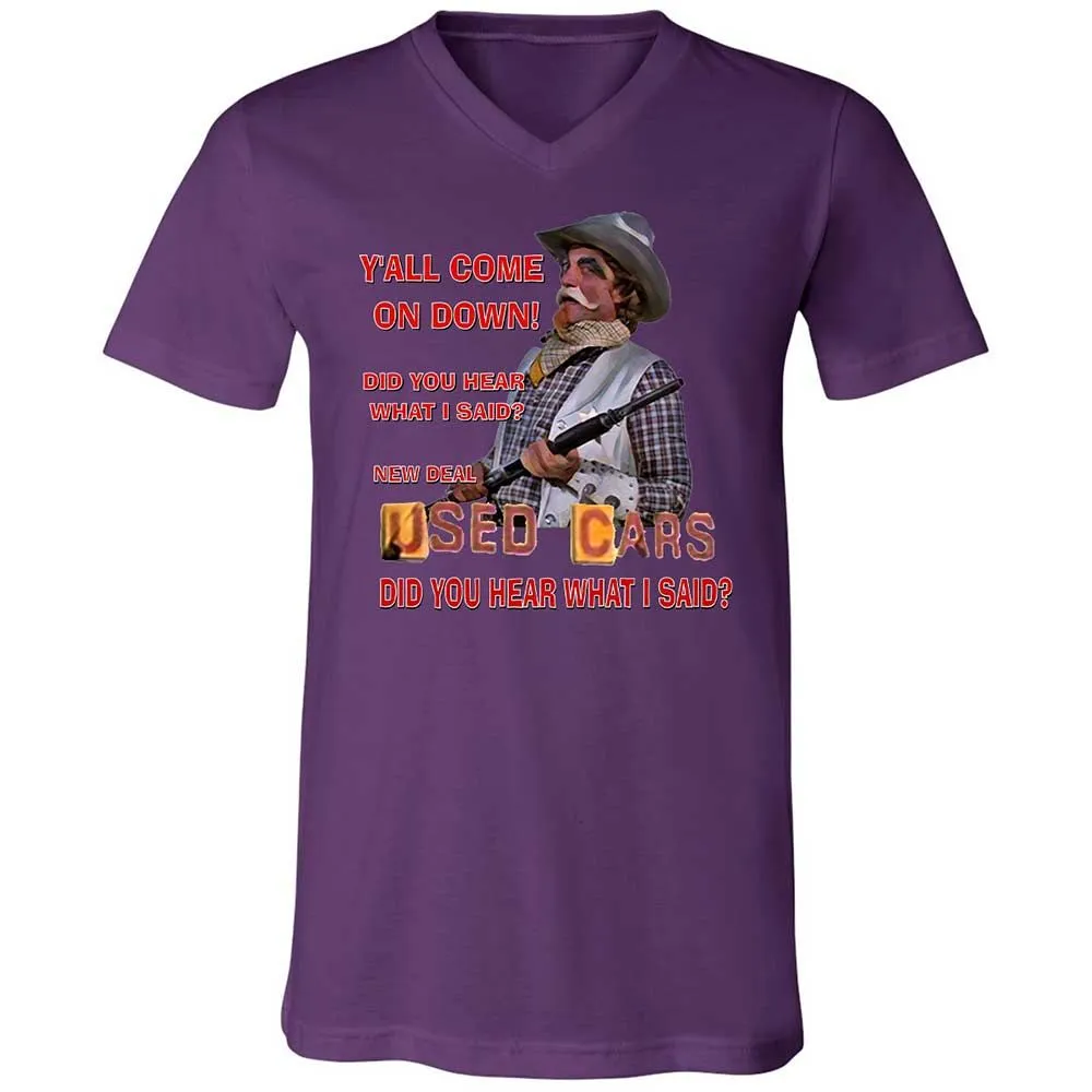 Unisex V-Neck T-Shirt - SNPJWA1Q - Team Purple - 10