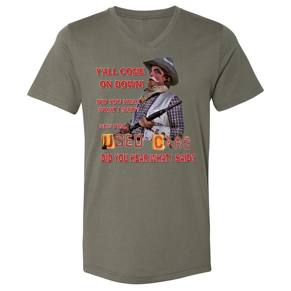Unisex V-Neck T-Shirt - SNPJWA1Q - Military Green - 15