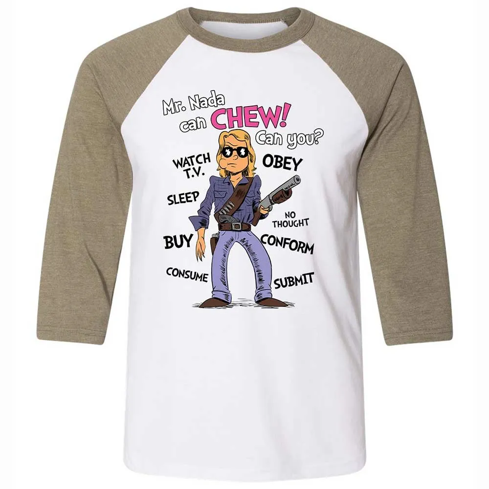 I have come here to chew bubblegum and kick ass - White/Heather Olive - 4