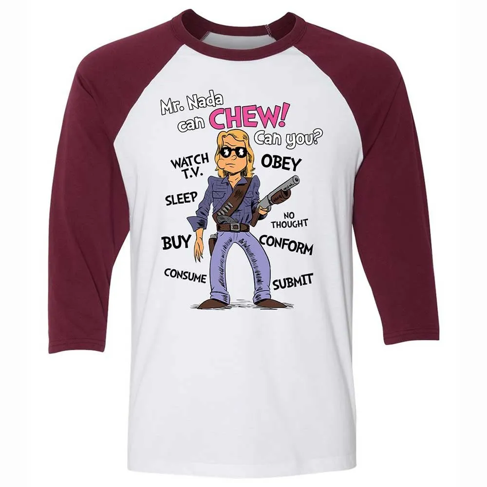 I have come here to chew bubblegum and kick ass - White/Maroon - 7