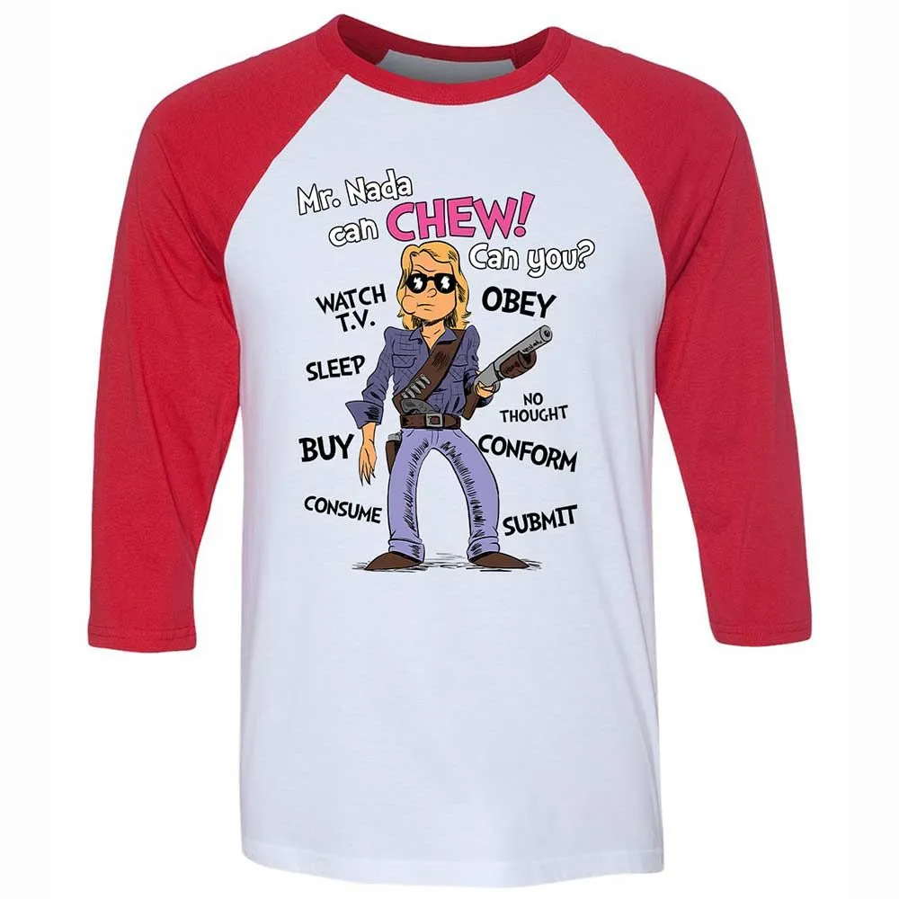 I have come here to chew bubblegum and kick ass - White/Red - 9