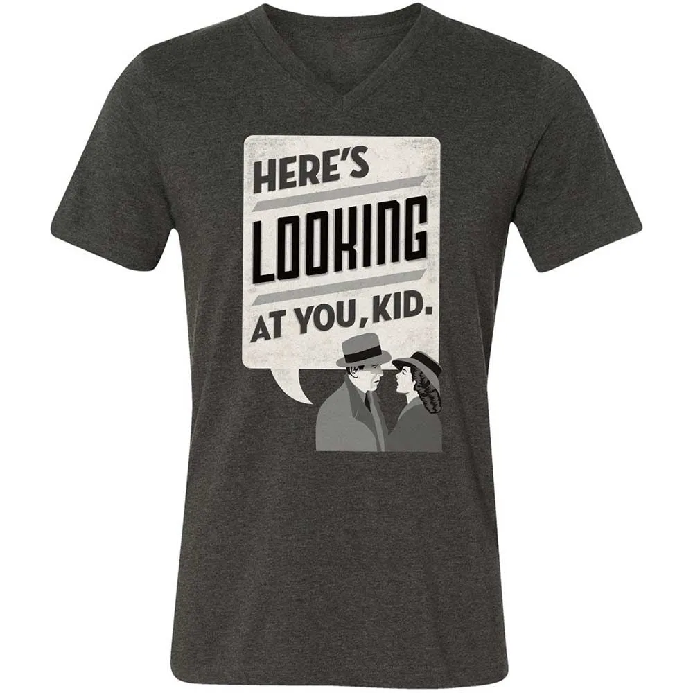 Here's Looking at You Kid - Dark Grey Heather - 9