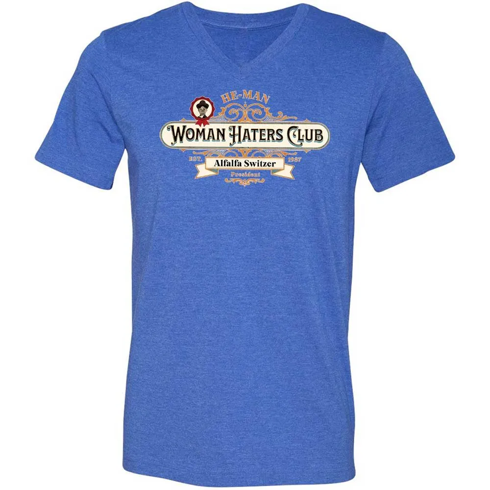 Unisex V-Neck T-Shirt - ZRWKEH1F - Heather True Royal - 4
