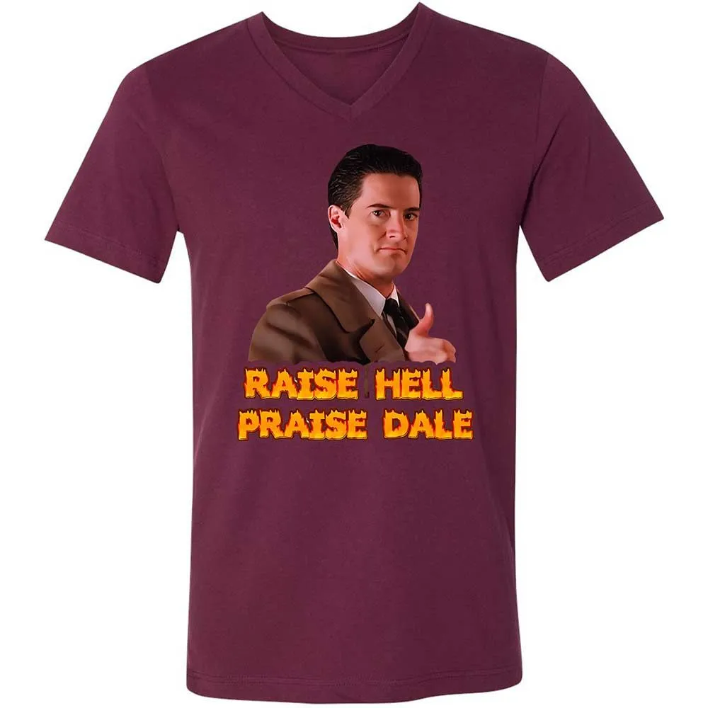 Unisex V-Neck T-Shirt - UXL187ED - Maroon - 14