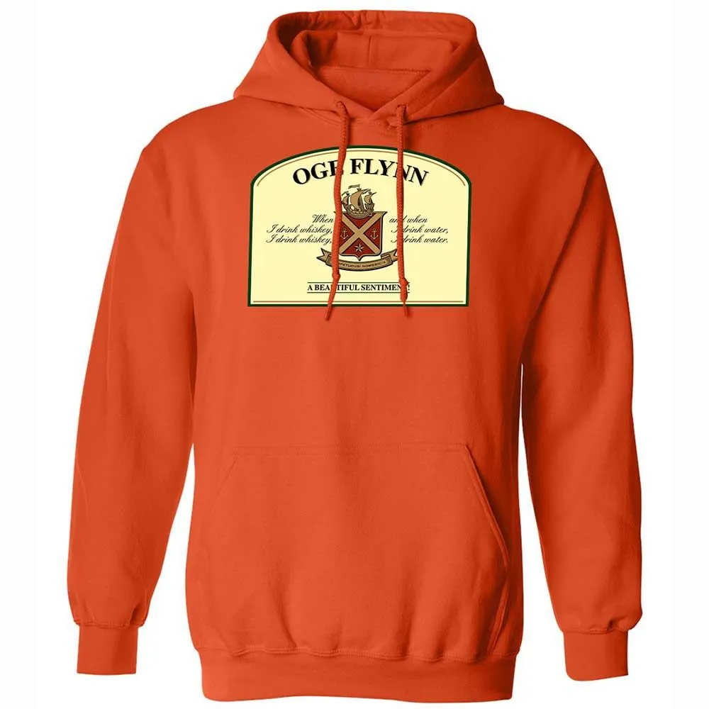 When I drink whiskey, when I drink water - Orange - 12