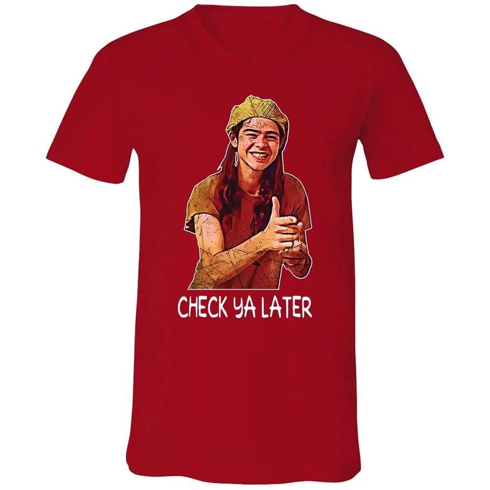 Unisex V-Neck T-Shirt - EX1F6HKS - Red - 6