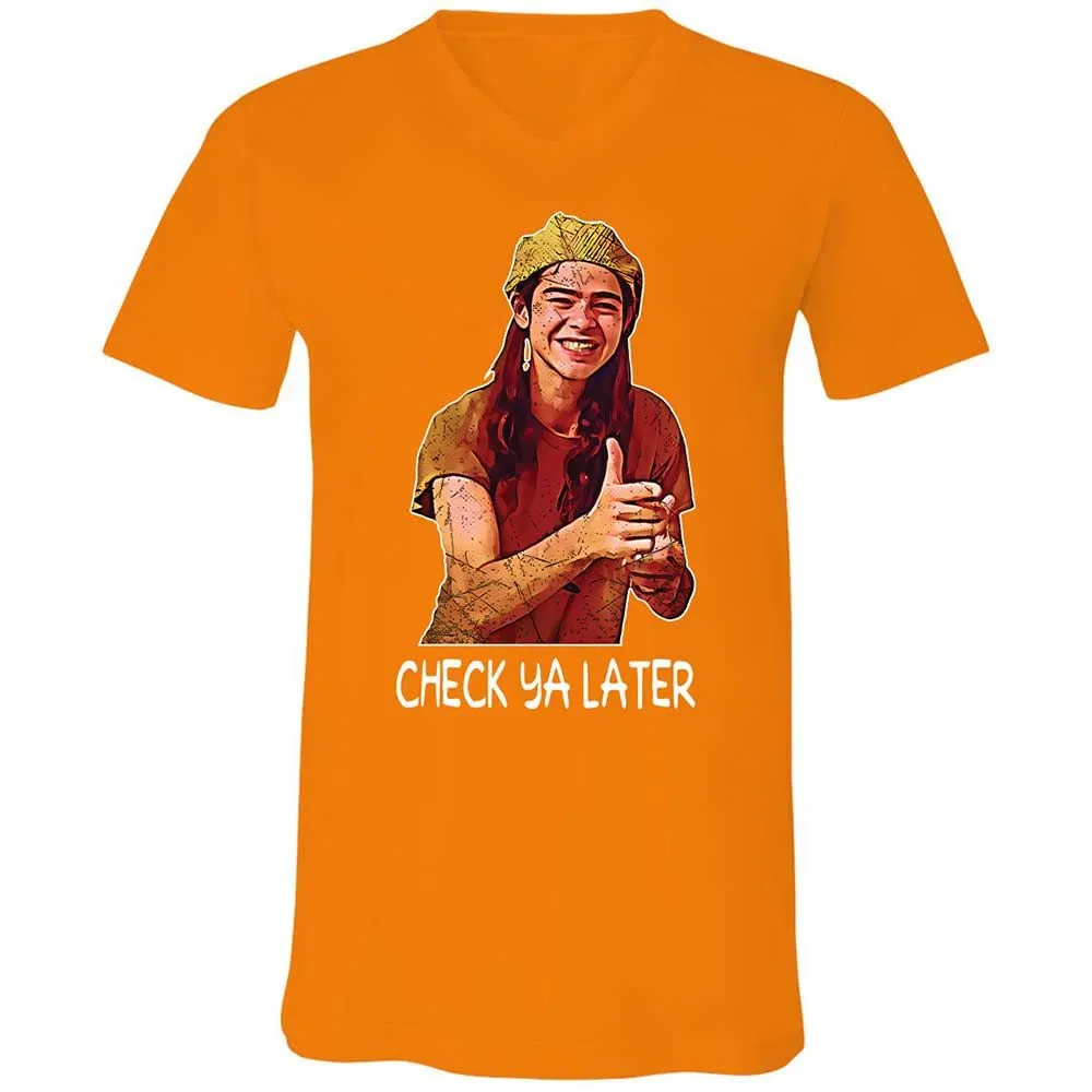 Unisex V-Neck T-Shirt - EX1F6HKS - Orange - 12