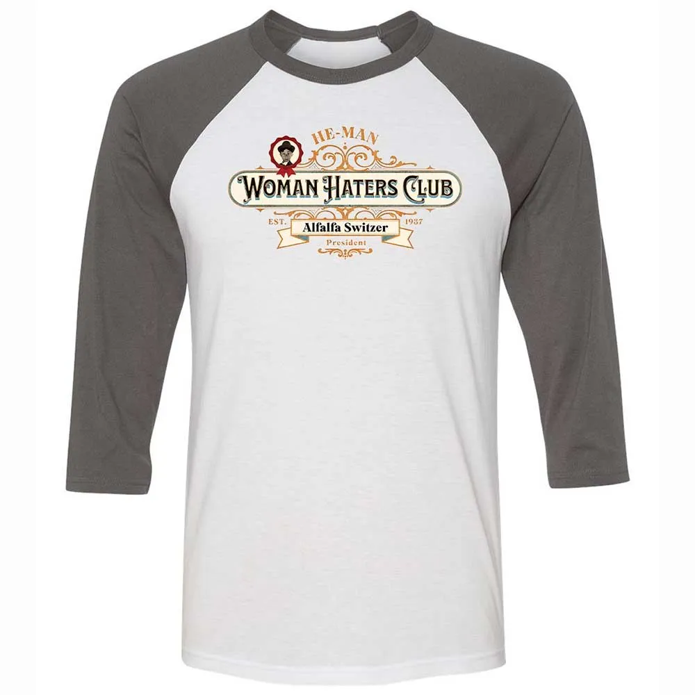 Unisex 3/4 Baseball Tee - L5EJCTDA - White/Asphalt - 2