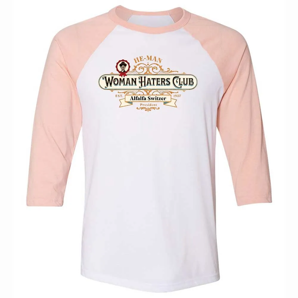 Unisex 3/4 Baseball Tee - L5EJCTDA - White/Heather Peach - 5