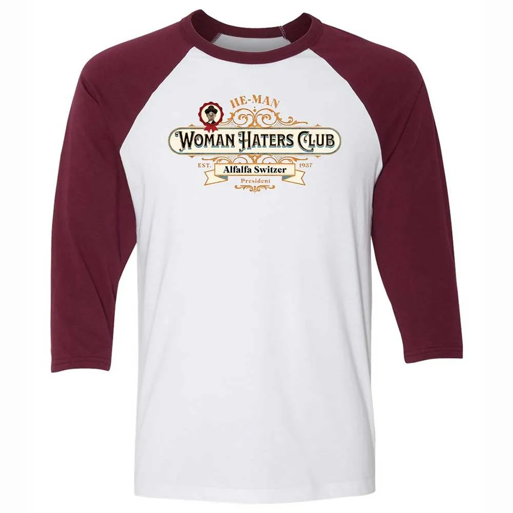 Unisex 3/4 Baseball Tee - L5EJCTDA - White/Maroon - 7