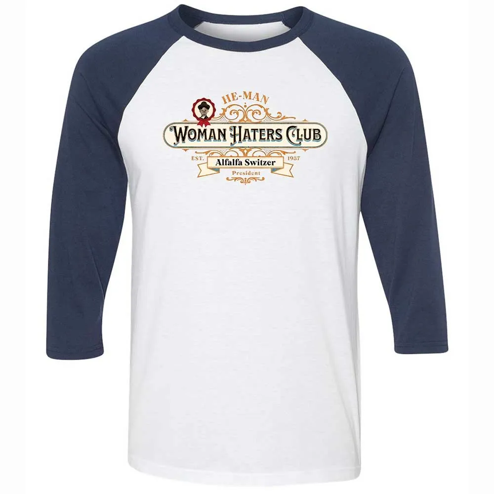 Unisex 3/4 Baseball Tee - L5EJCTDA - White/Navy - 8