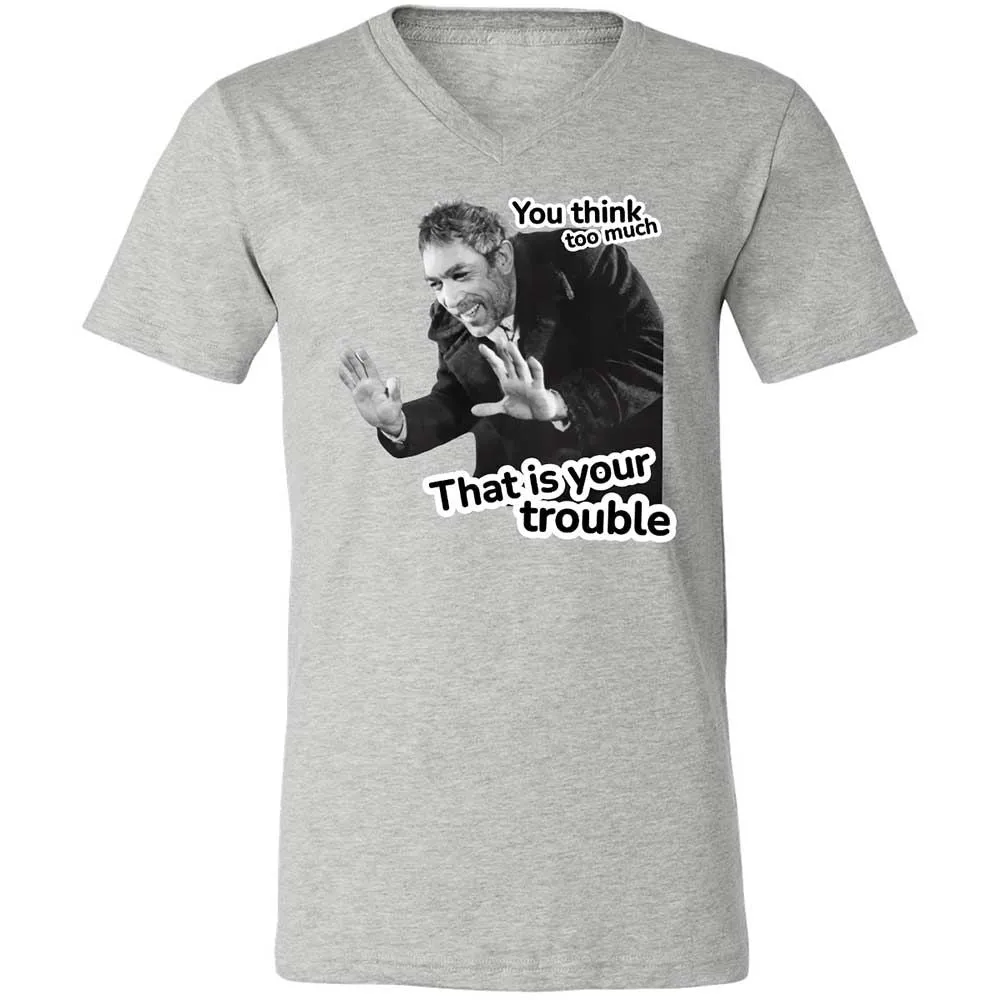 Unisex V-Neck T-Shirt - TC24ENTR - Athletic Heather - 2