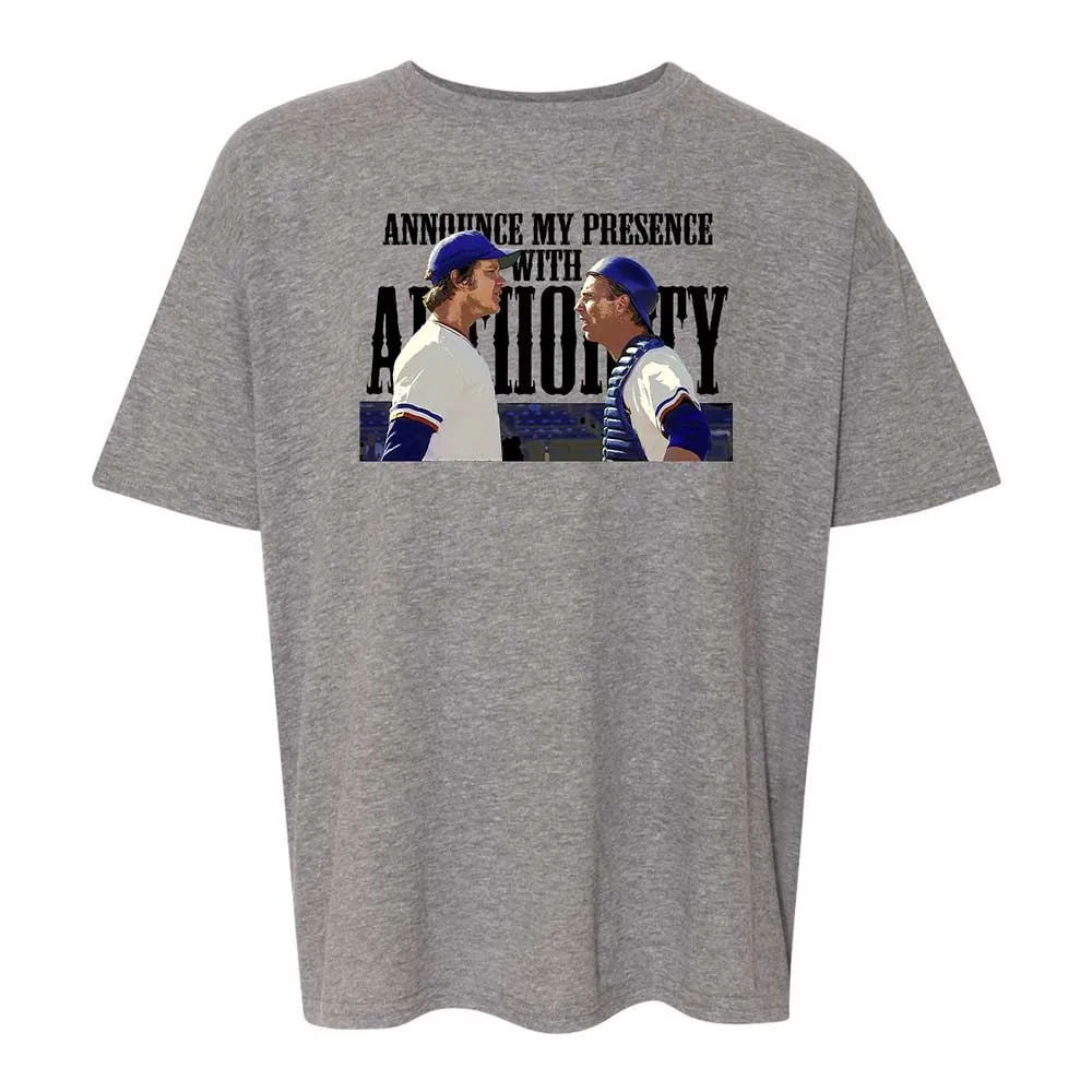 Announce my presence with authority - Graphite Heather - 18